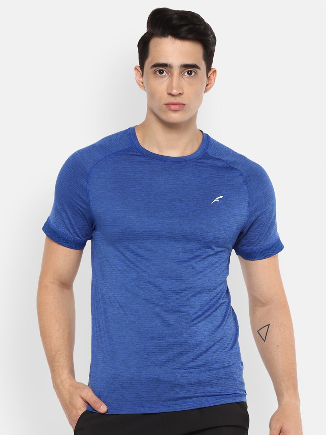 

FURO by Red Chief Men Round Neck T-shirt, Blue