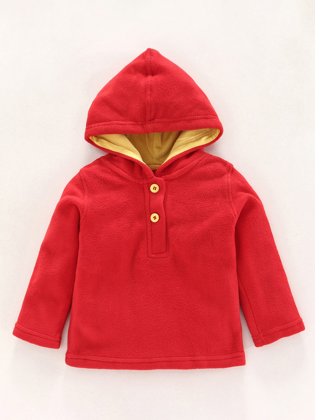 

Nino Bambino Kids Hooded Cotton Sweatshirt, Red