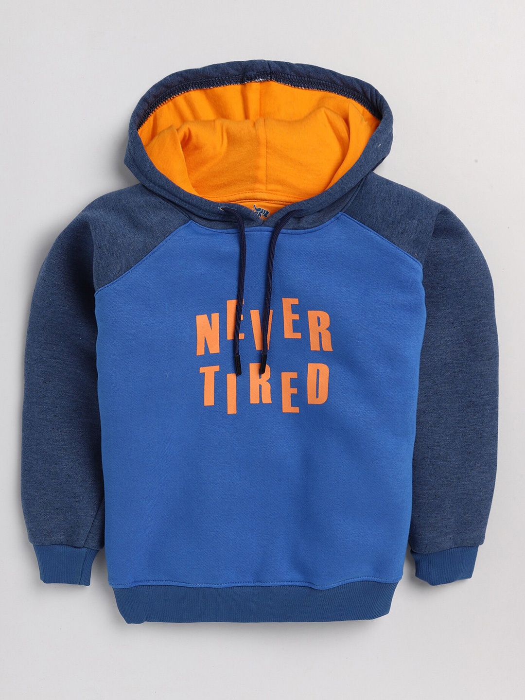 

Dear to Dad Boys Printed Hooded Cotton Sweatshirt, Blue