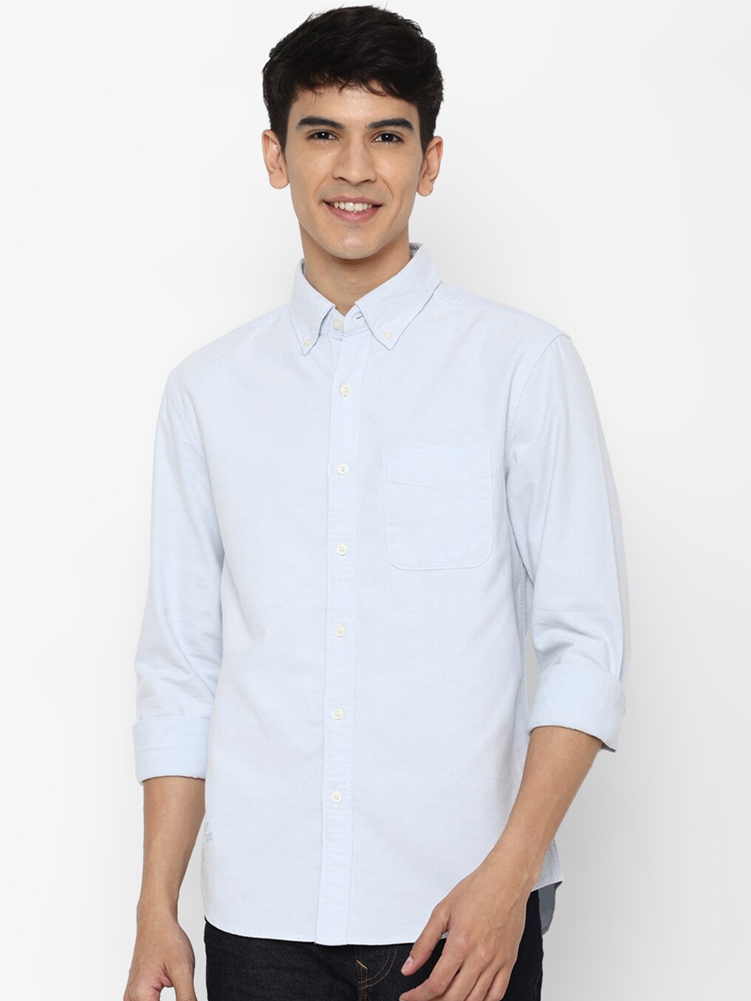 

AMERICAN EAGLE OUTFITTERS Men Cotton Casual Shirt, Blue