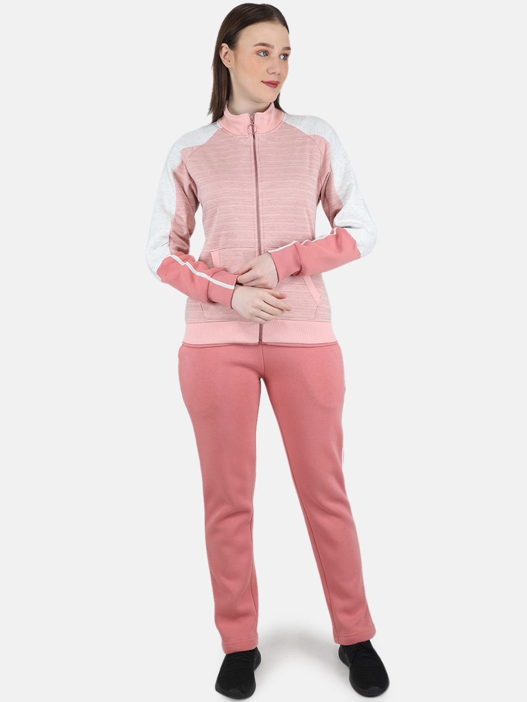 

Monte Carlo Women Colourblocked Tracksuits, Pink
