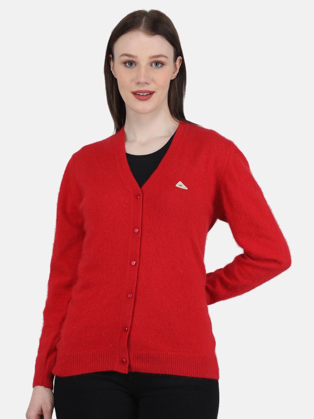 

Monte Carlo Women Wool Cardigan, Red