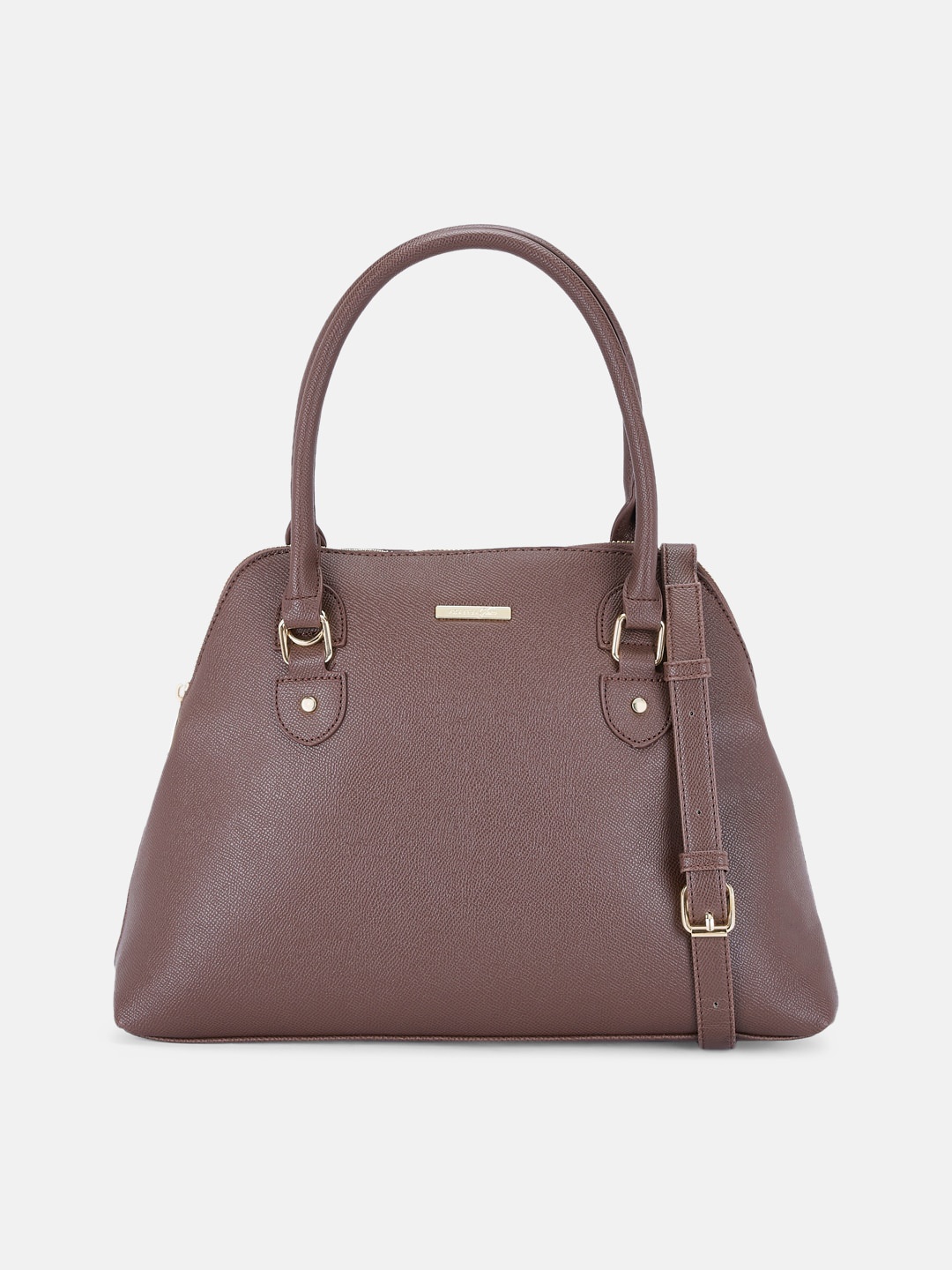 Forever Glam by Pantaloons PU Bucket Handheld Bag, Brown
