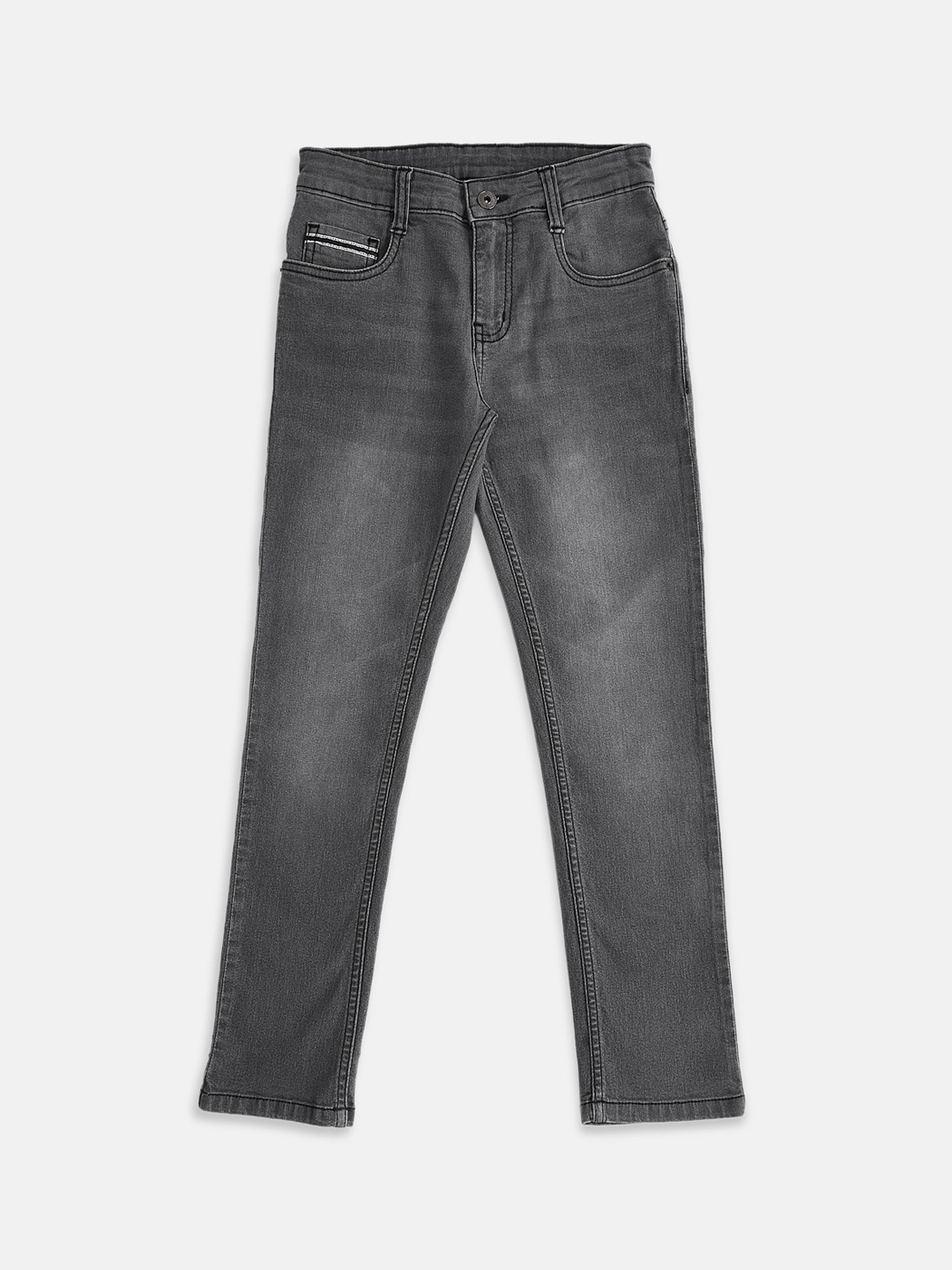 

Pantaloons Junior Boys Tapered Fit Light Fade Jeans, Grey