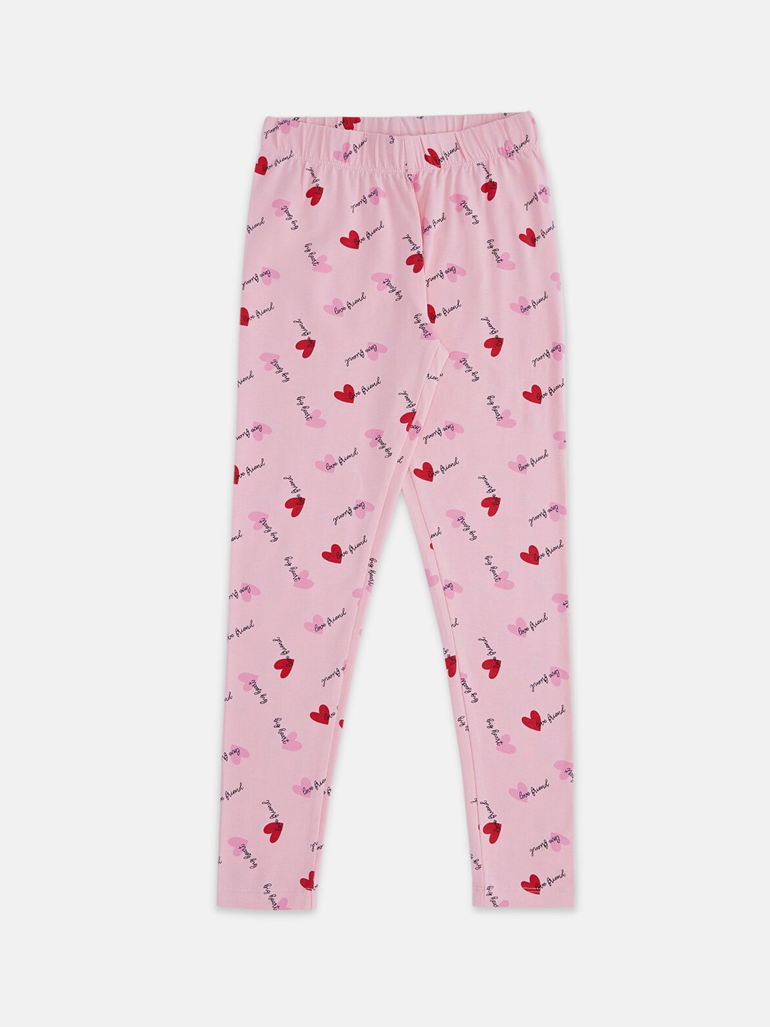 

Pantaloons Junior Girls Printed Cotton Ankle-Length Leggings, Fuchsia