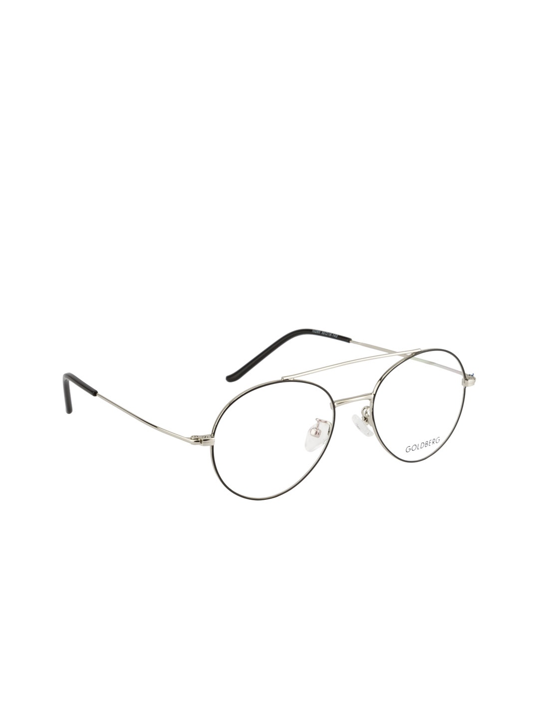 

Gold Berg Unisex Black & Silver-Toned Aviator Frames GB-10265