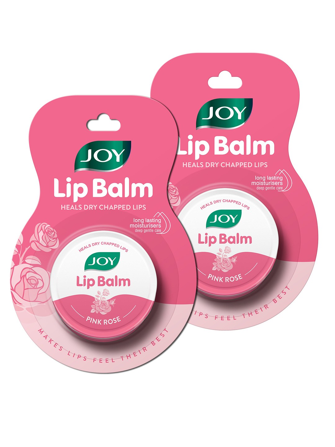 

JOY Set of 2 Long Lasting & Moisturising Lip Balm 18g each - Pink Rose