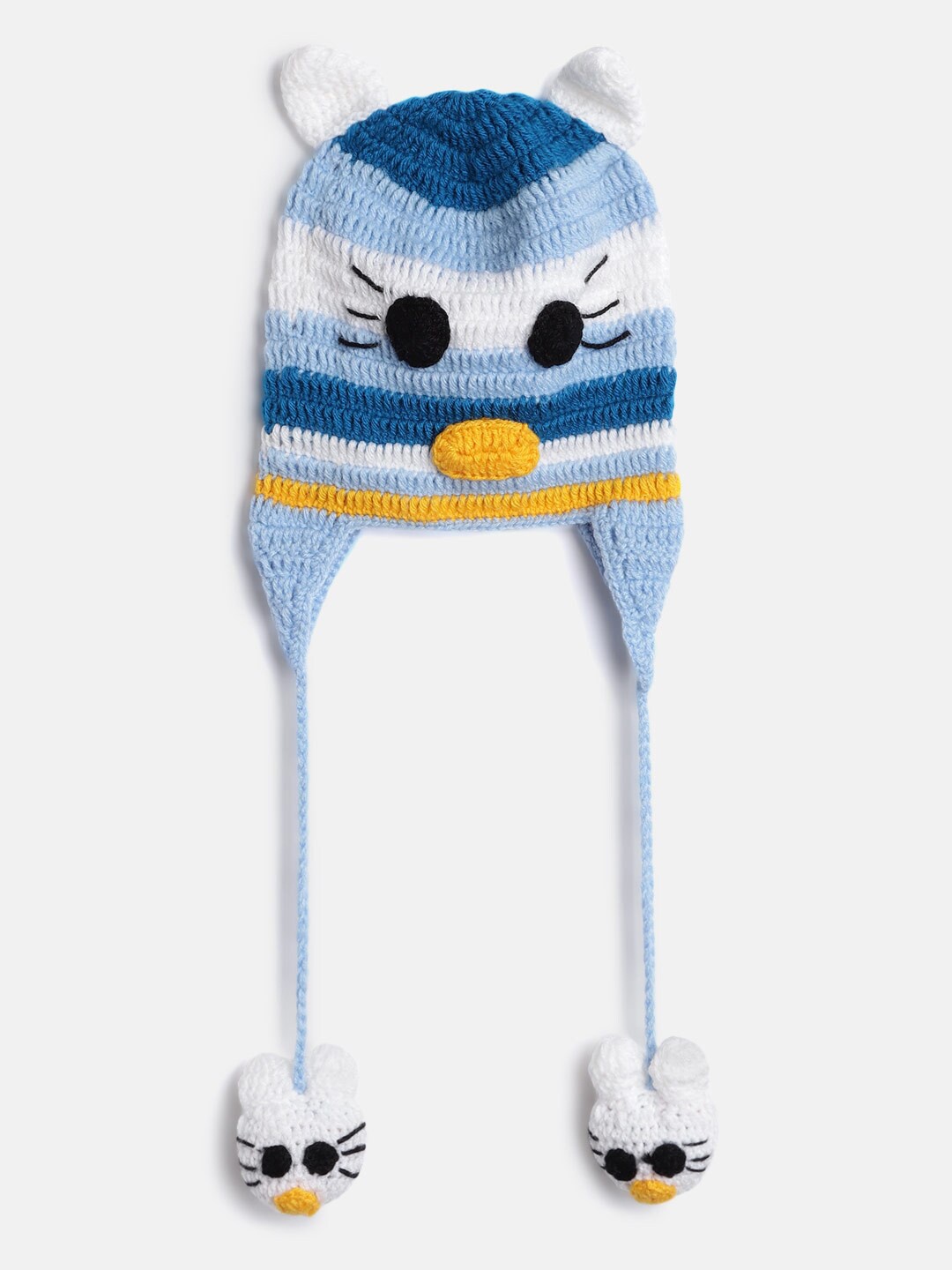 

CHUTPUT Kids Knitted Crochet Cap, Blue