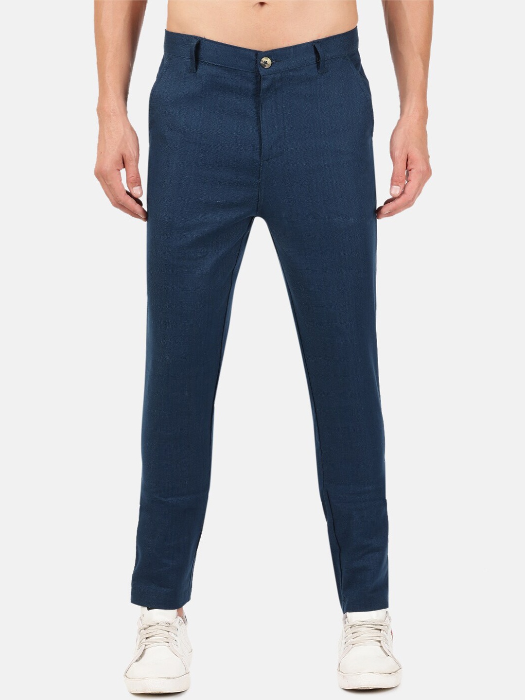 

BLACK RADIO Men Blue Slim Fit Chinos Trousers