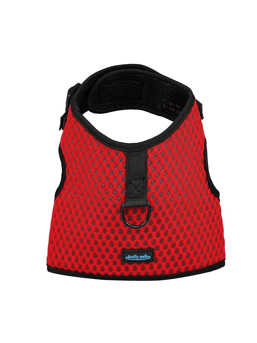 

Emily pets Printed Soft Padded Vest Pet Harness, Red