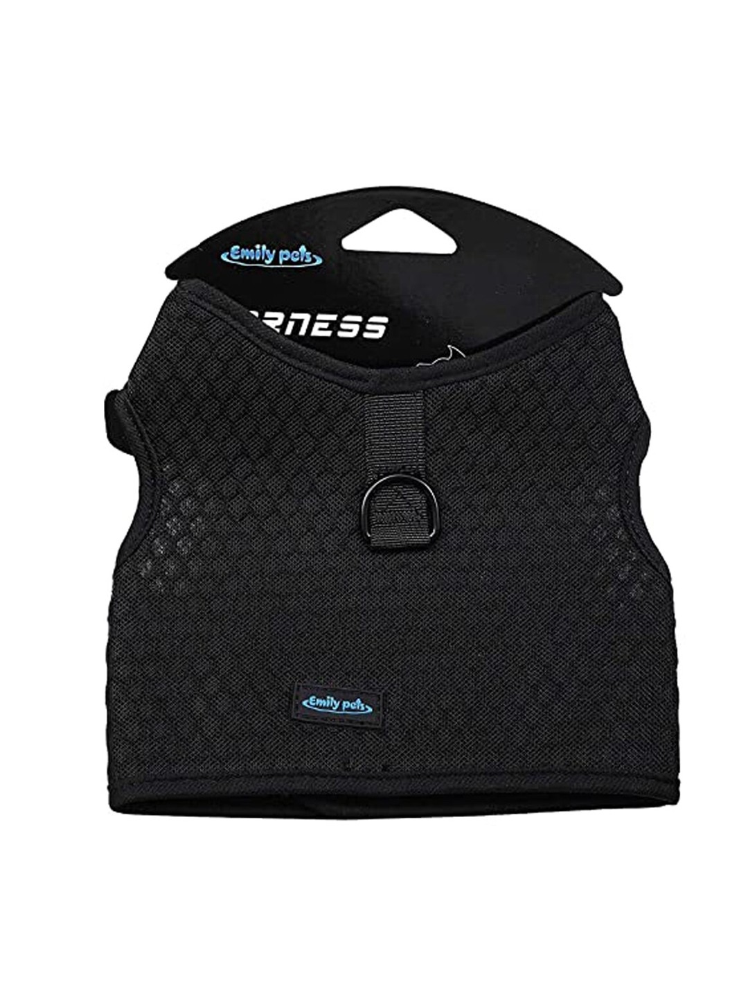 

Emily pets Textured Soft Padded Pet Harnesses, Black