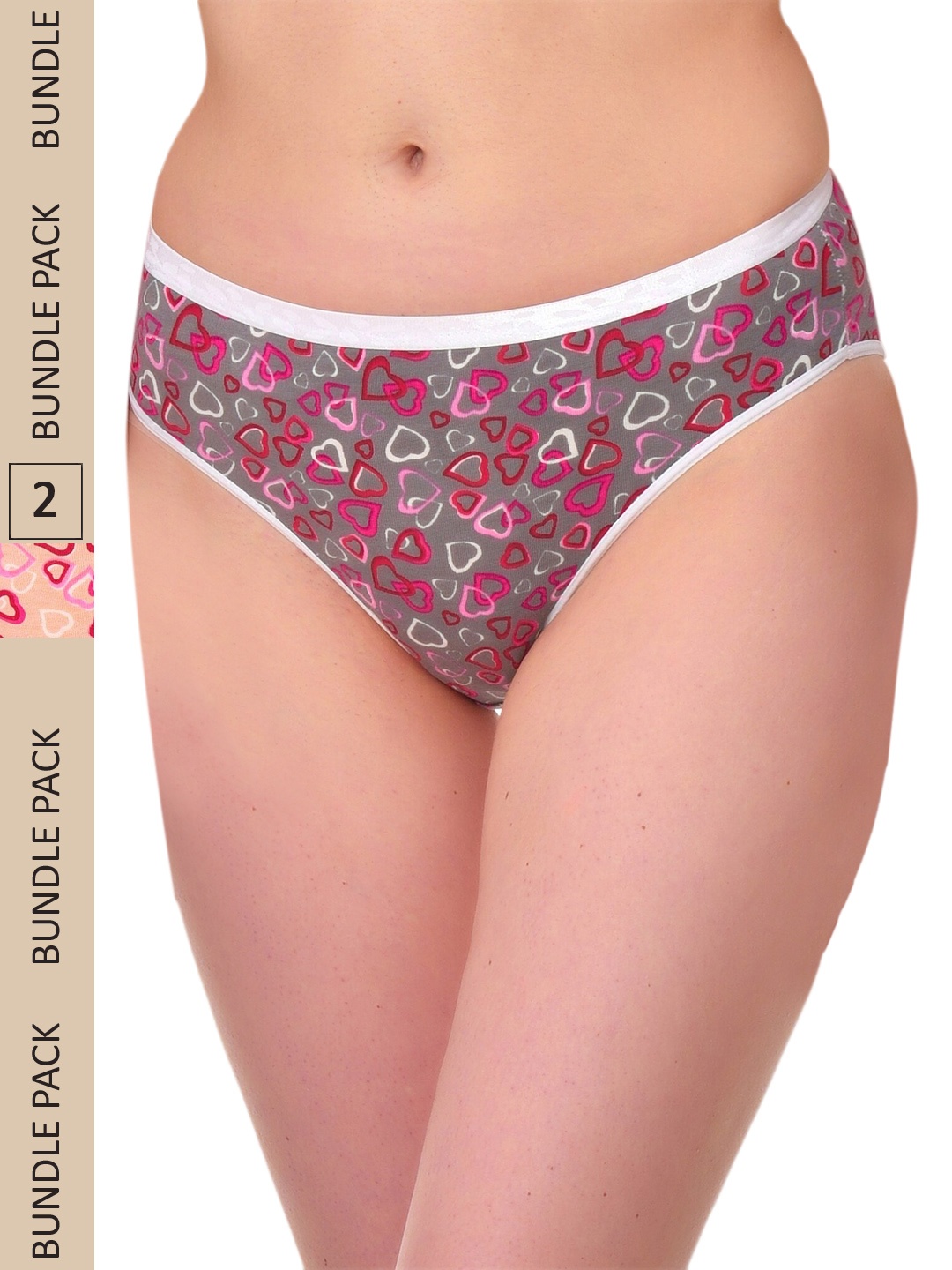 

UNMADE Women Pack Of 2 Assorted Cotton Bikini Briefs