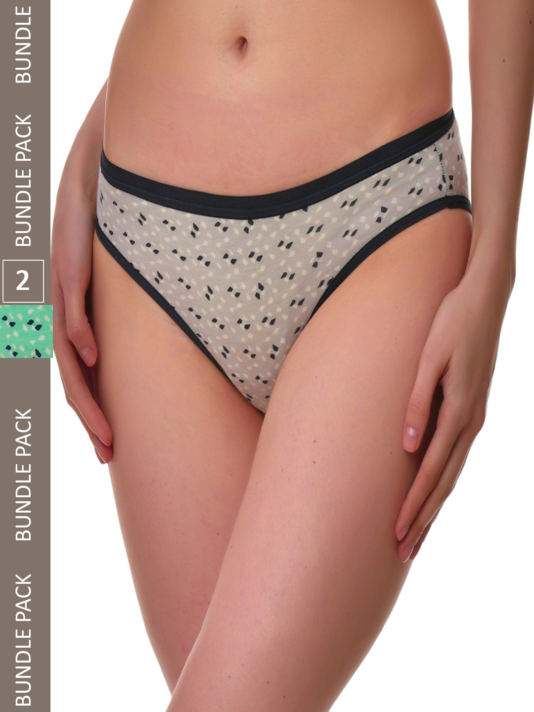

UNMADE Women Pack of 2 Assorted Bikini Briefs