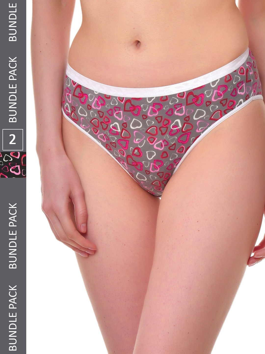 

UNMADE Women Pack Of 2 Assorted Cotton Bikini Briefs