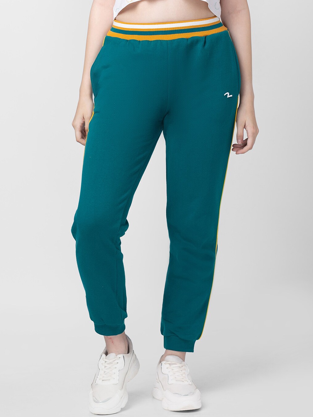 

SPYKAR Women Cotton Jogger, Green