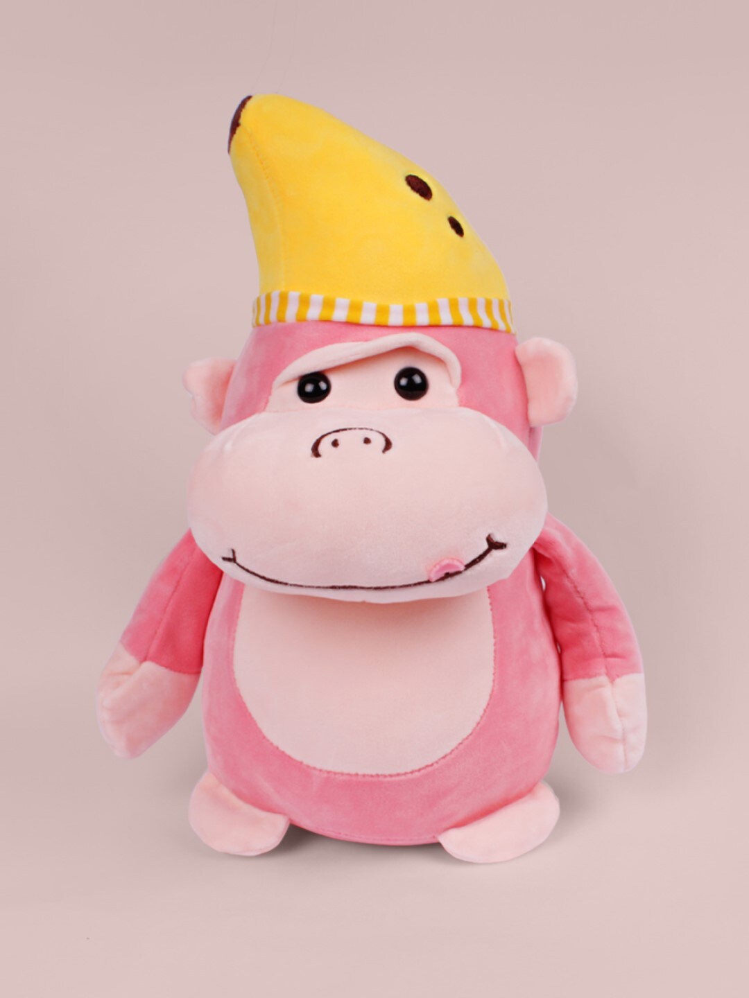 

DukieKooky Kids Monkey With Cap Soft Toys, Pink