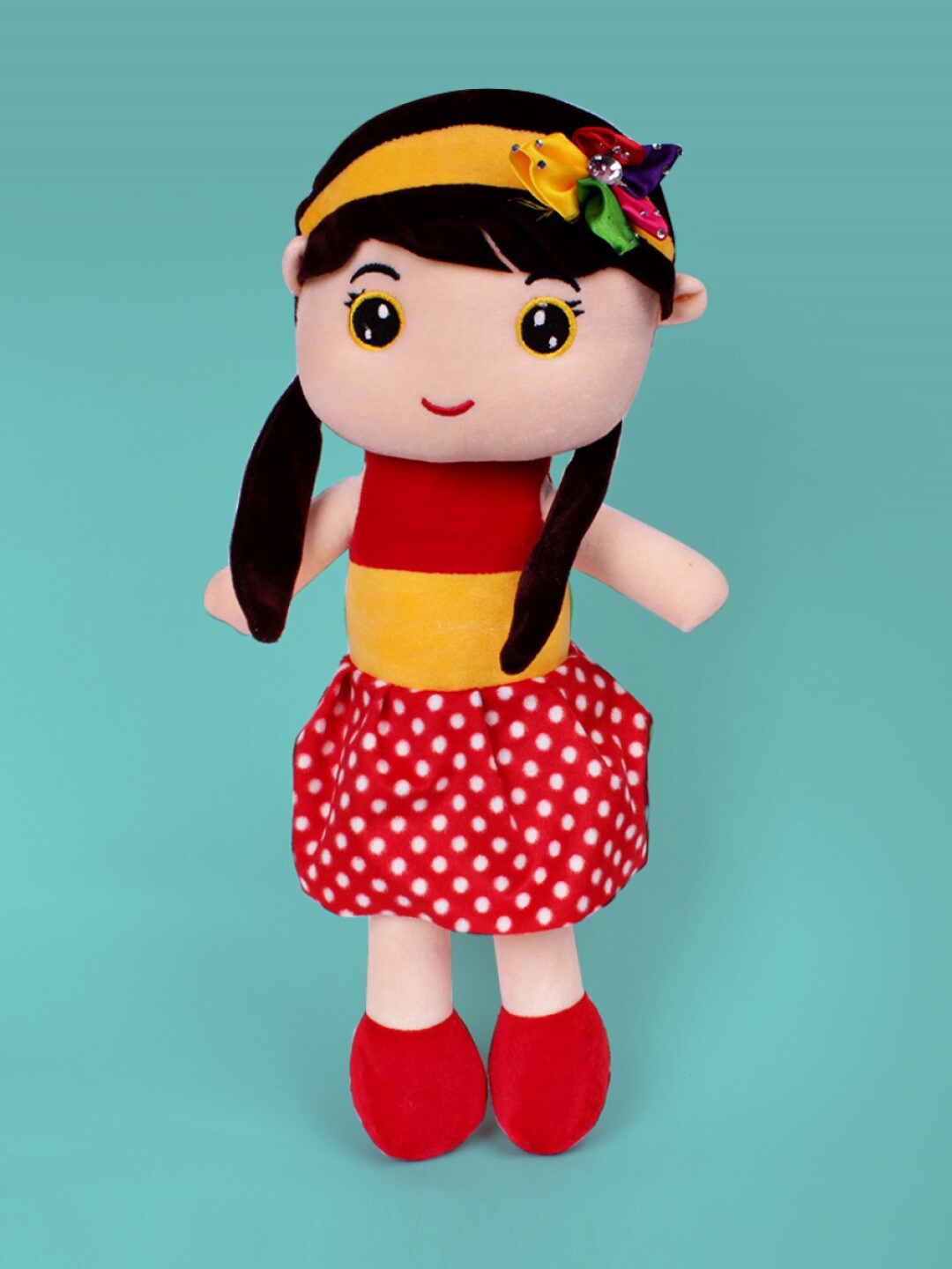 

DukieKooky Kids Cute Soft Dolls, Red