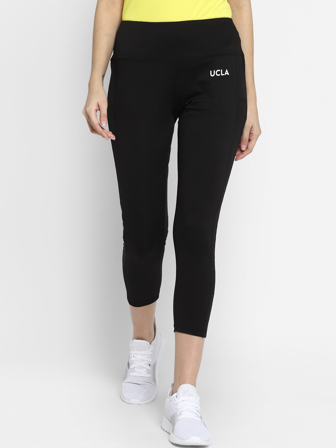 

UCLA Women Antimicrobial Three-Fourth Tights, Black
