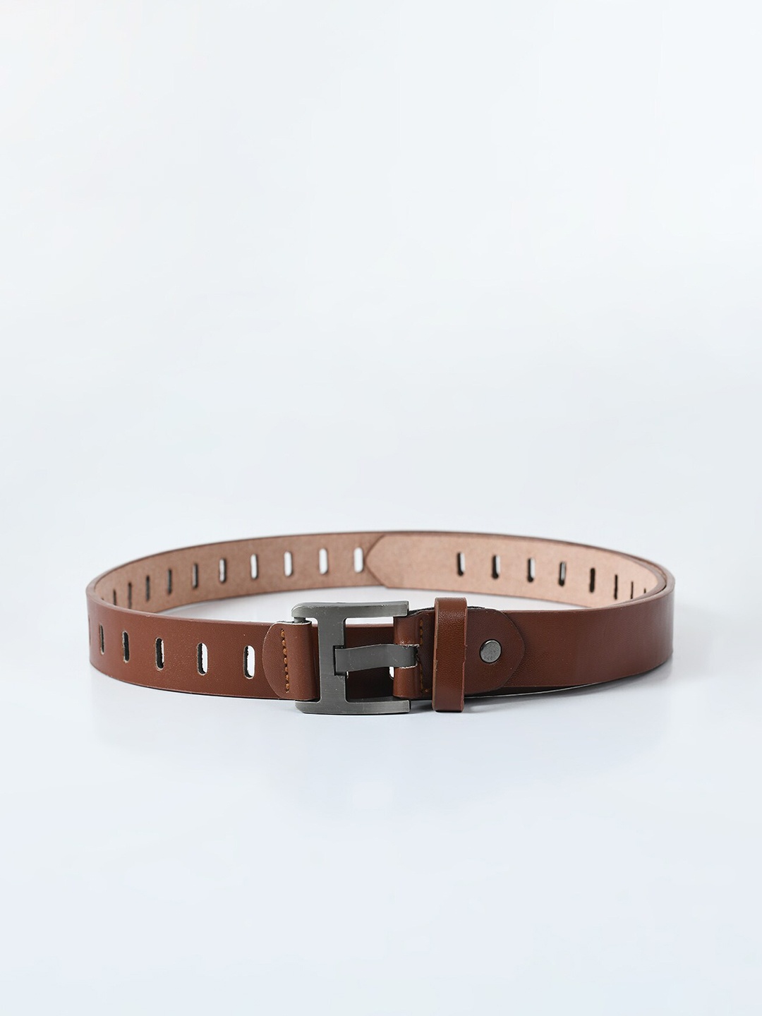 

Kastner Women Solid Slim Tang Belt, Brown