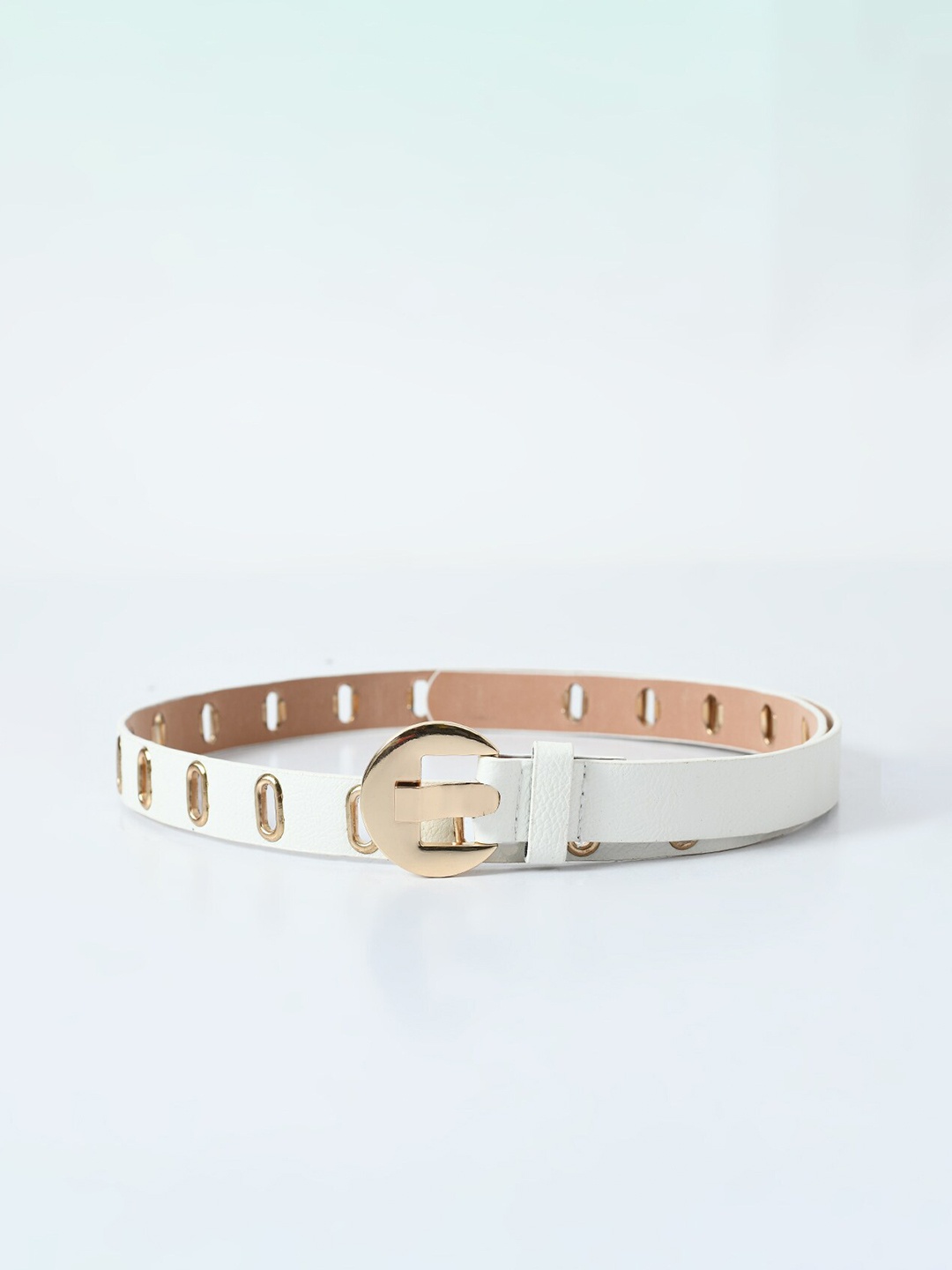 

Kastner Women Embellished Slim Belt, White