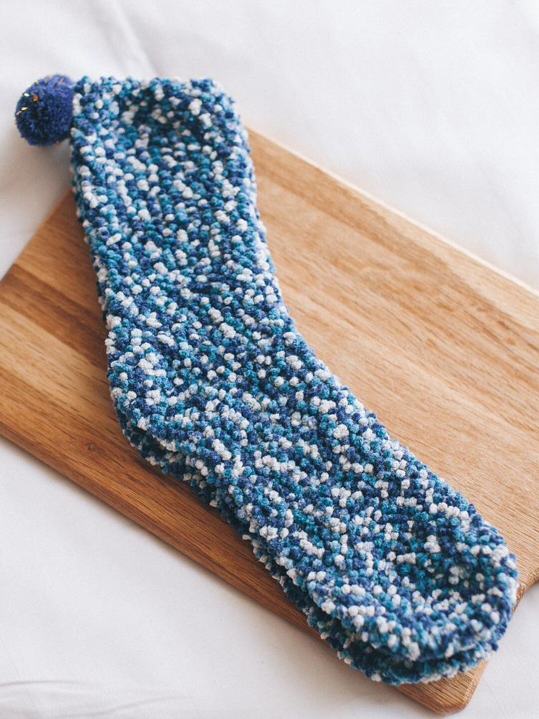 

Tossido Women Patterned Above Ankle-Length Warm Cupcake Socks, Blue