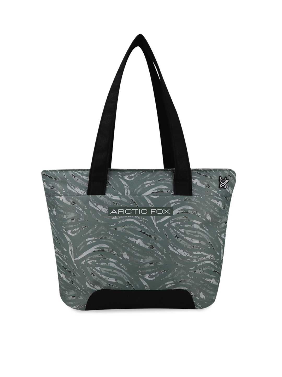 

Arctic Fox Animal Printed Shopper Tote Bag, Green