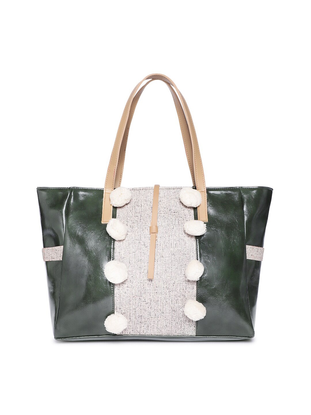 

Kanvas Katha Colourblocked Shoulder Bag Handbags, Green