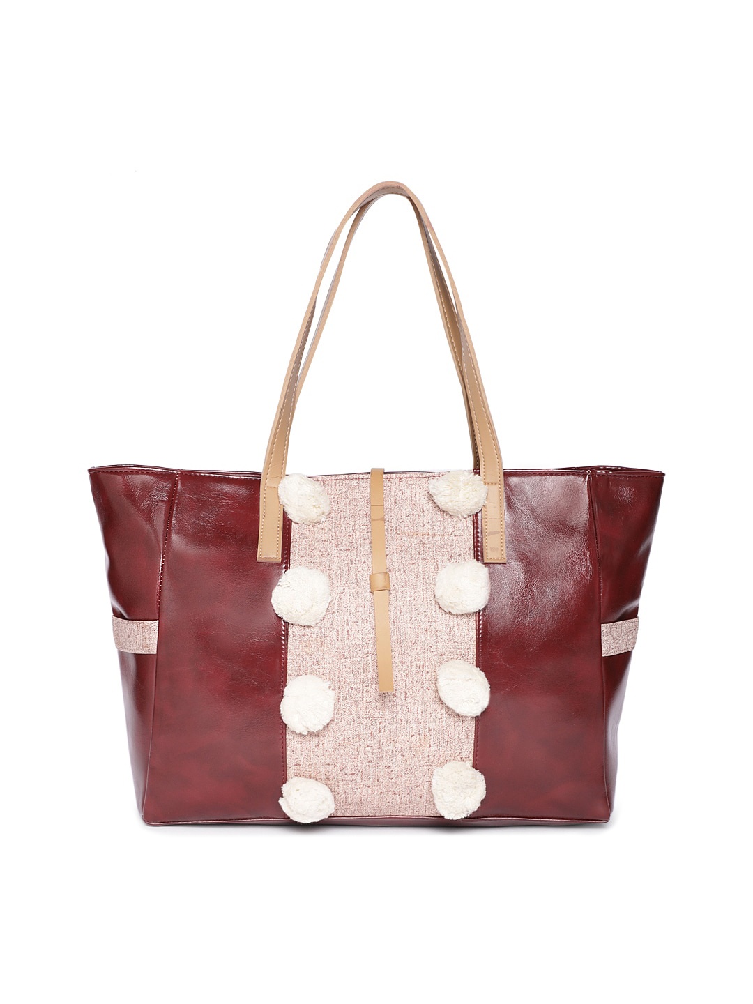 

Kanvas Katha Colourblocked Shopper Shoulder Bag, Brown