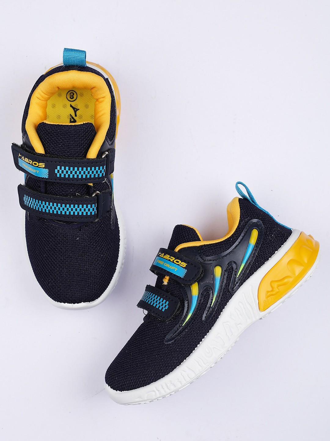 

ABROS Boys Air Mesh Walking Shoes, Navy blue