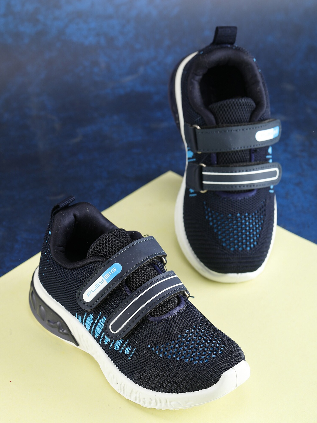

ABROS Boys Air Mesh Walking Shoes, Navy blue