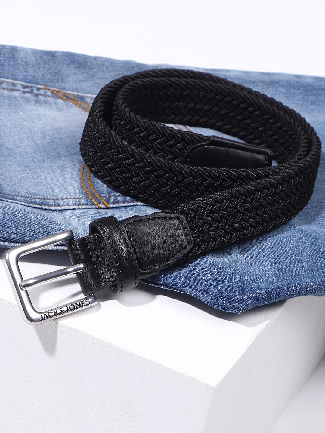 

Jack & Jones Junior Boys Braided Belt, Black