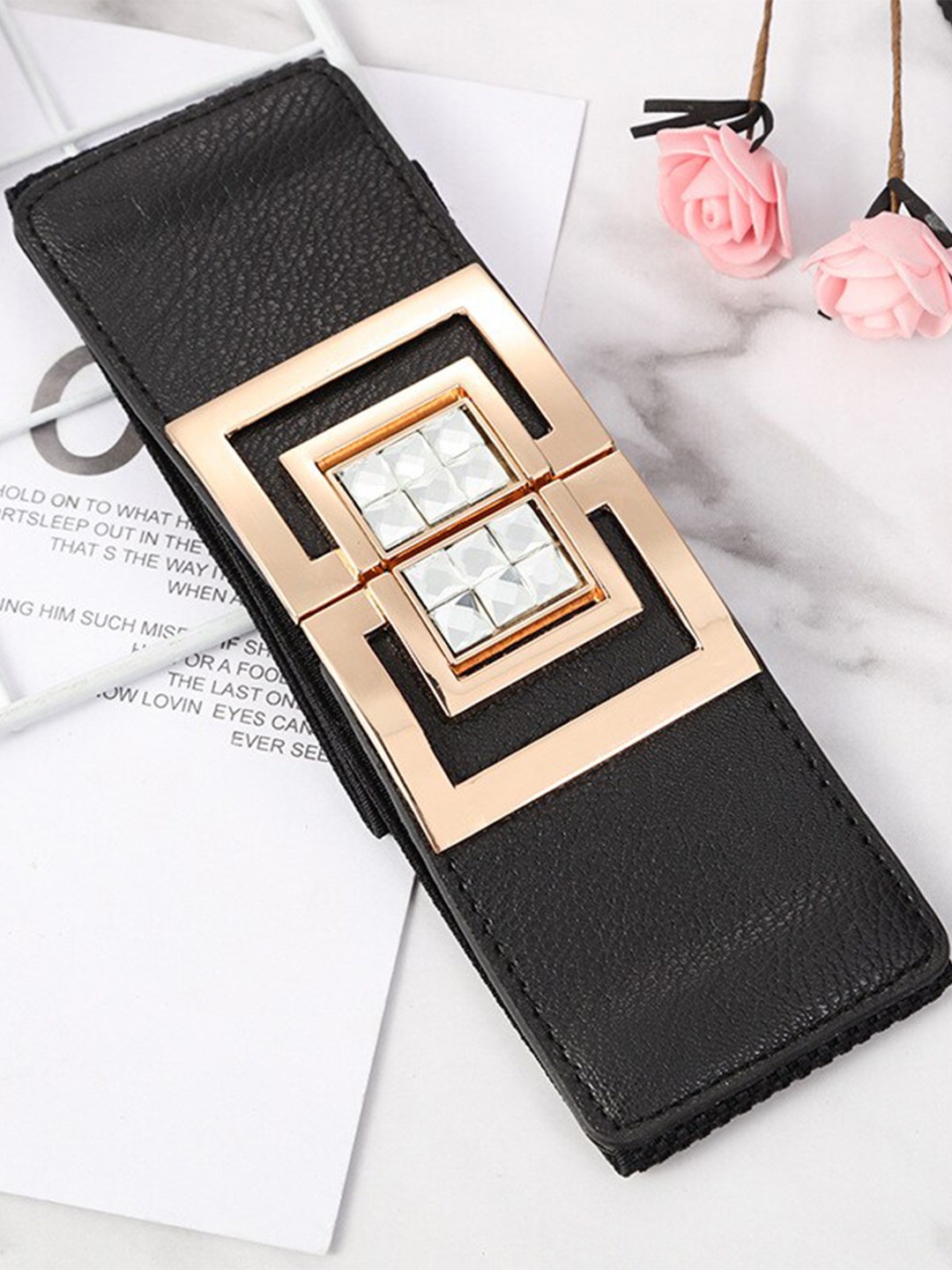

Diva Dale Women Embellished Belt, Black