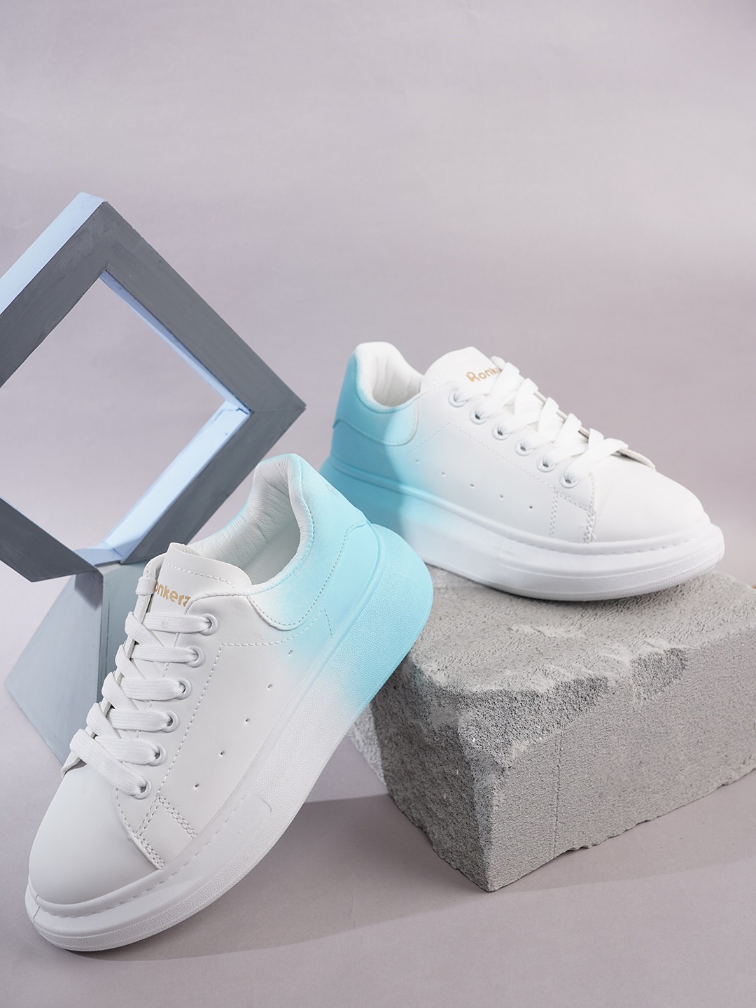 

Bonkerz Women Lace-Ups Colourblocked Sneakers, Blue