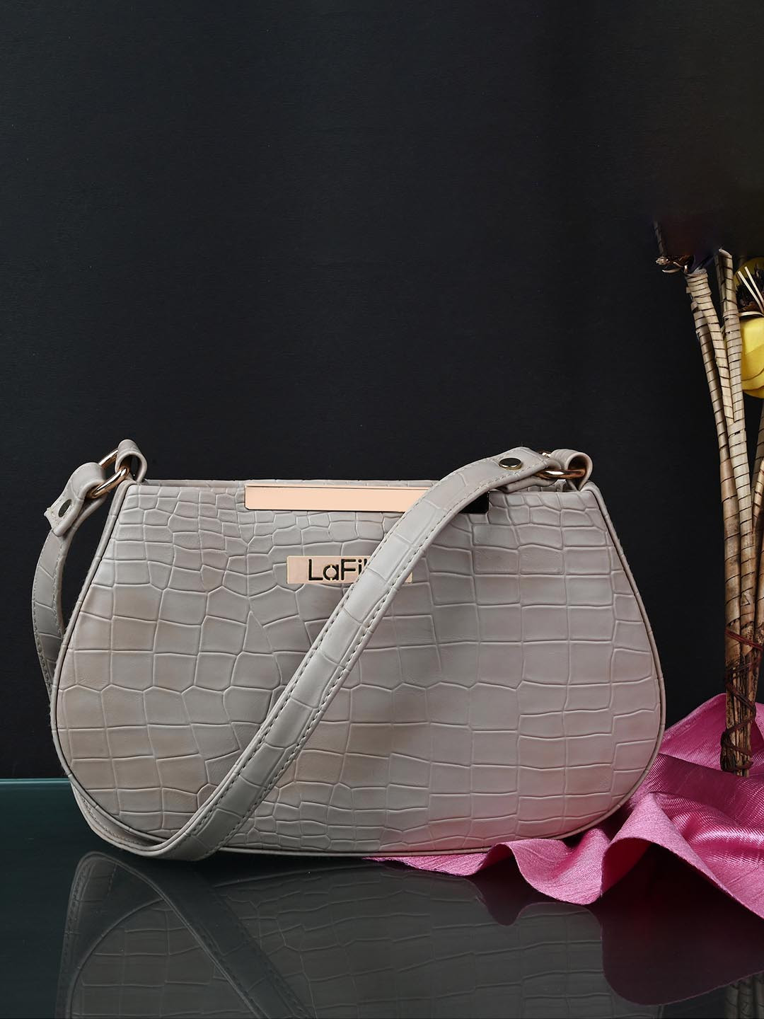 

LaFille PU Structured Handheld Bag, Beige