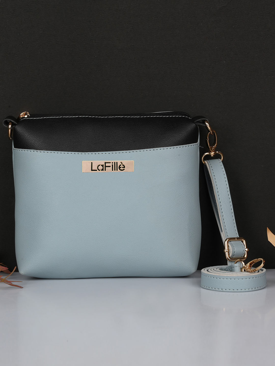 

LaFille PU Structured Sling Bag, Blue