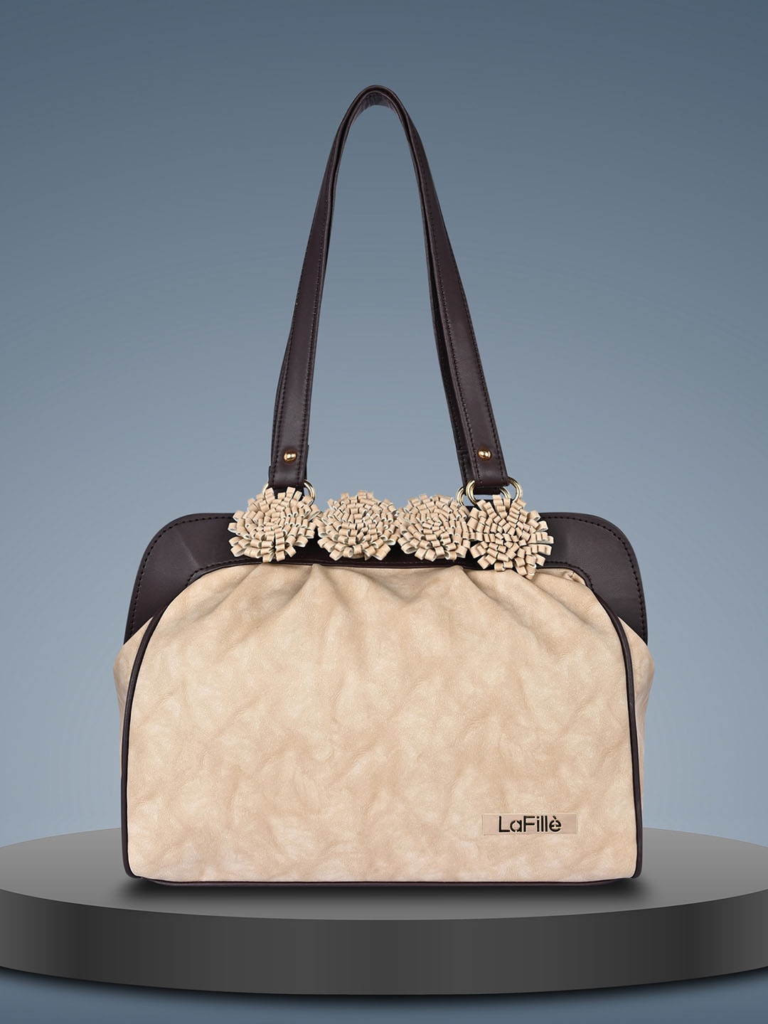 

LaFille Embellished Handheld Bag Handbags, Beige