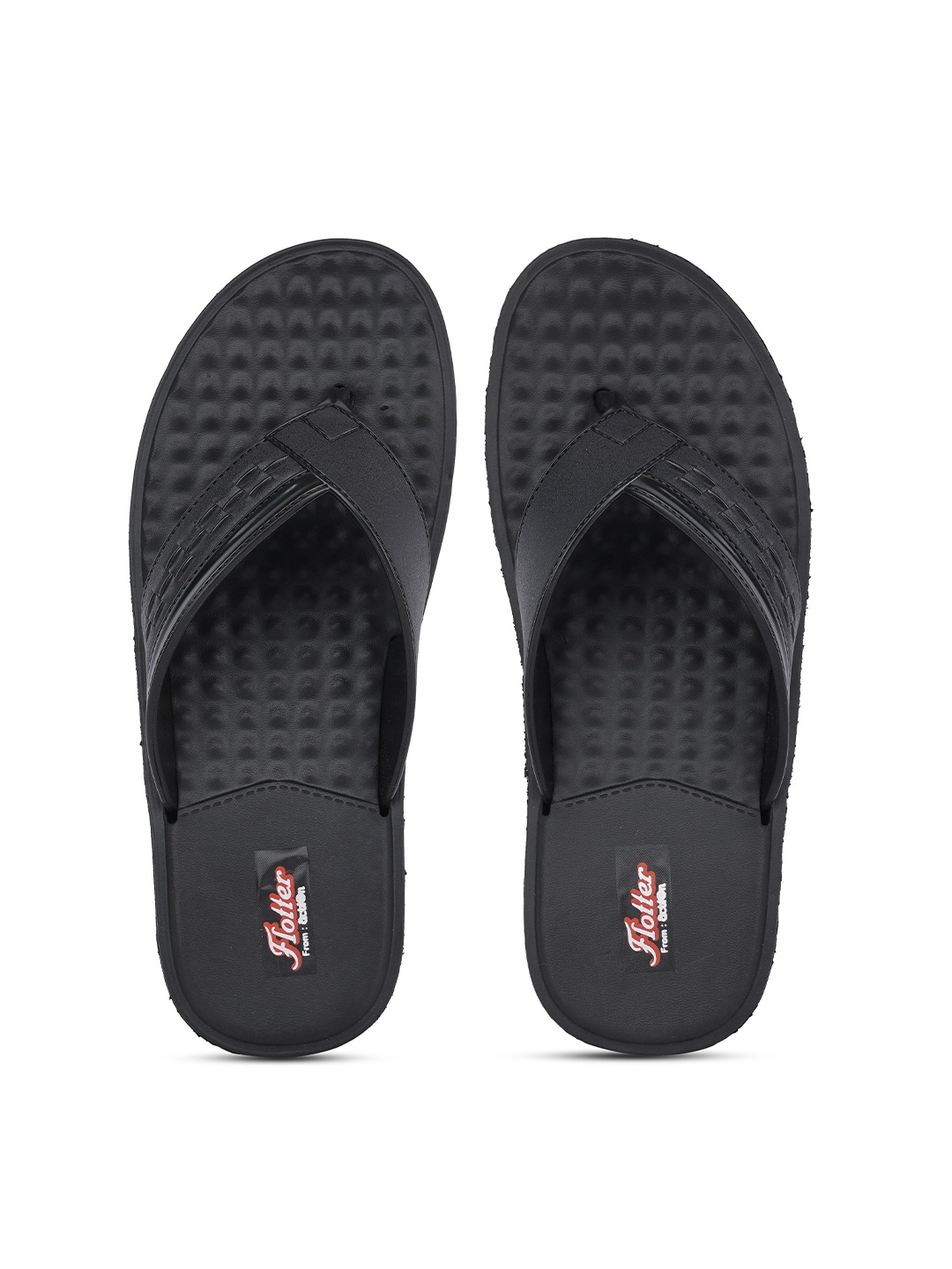 

Action EVA Flotter Men Rubber Thong Flip-Flops, Black