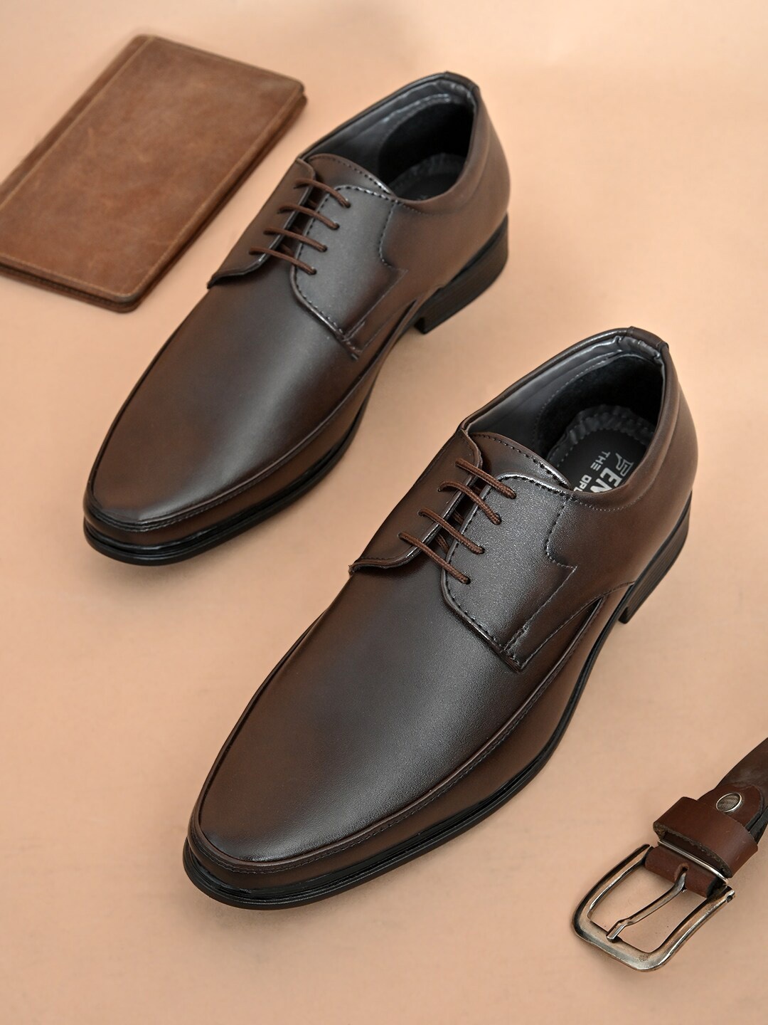 

Fentacia Men Formal Lace-Up Derbys, Brown