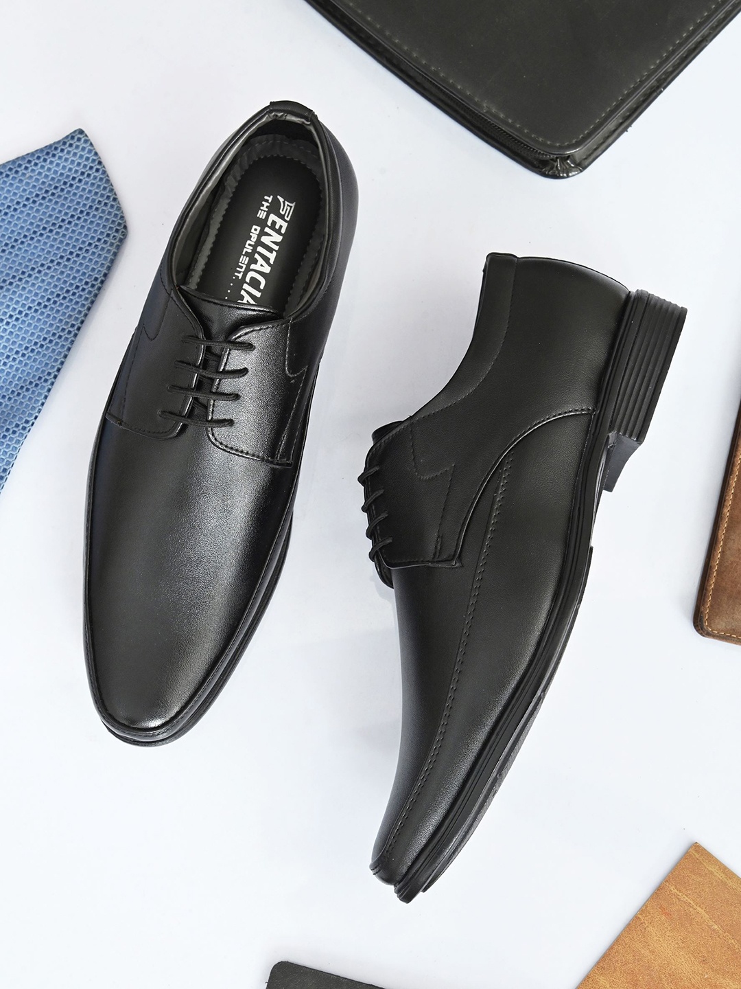 

Fentacia Men Formal Lace-Up Derbys Shoes, Black