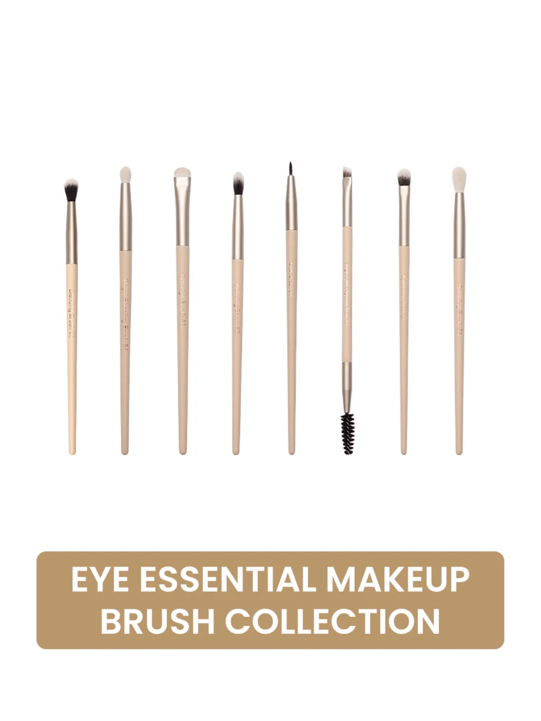 

Milagro beauty Set of 8 Beige Eye Essential Makeup Brush Collection