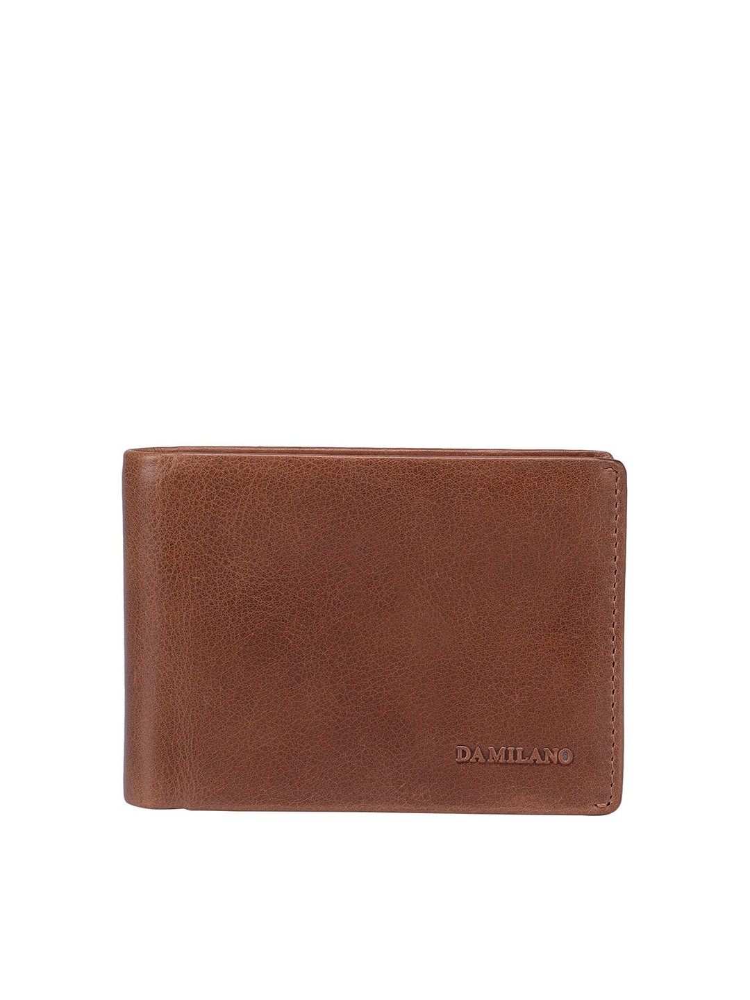 

Da Milano Men Leather Two Fold Wallet, Brown