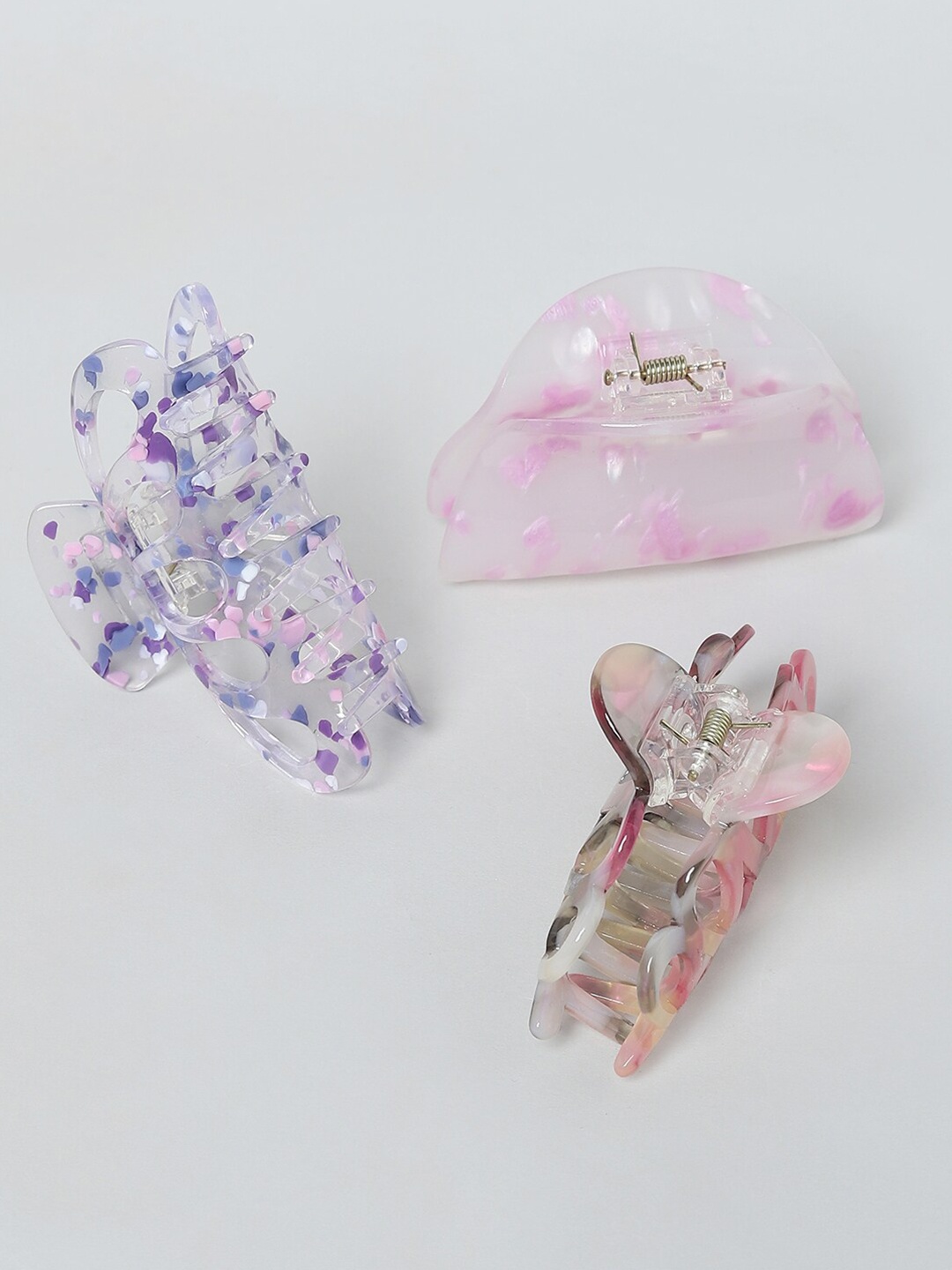 

ONLY Women Onlaugsta Hai Set of 3 Claw Clip, Lavender