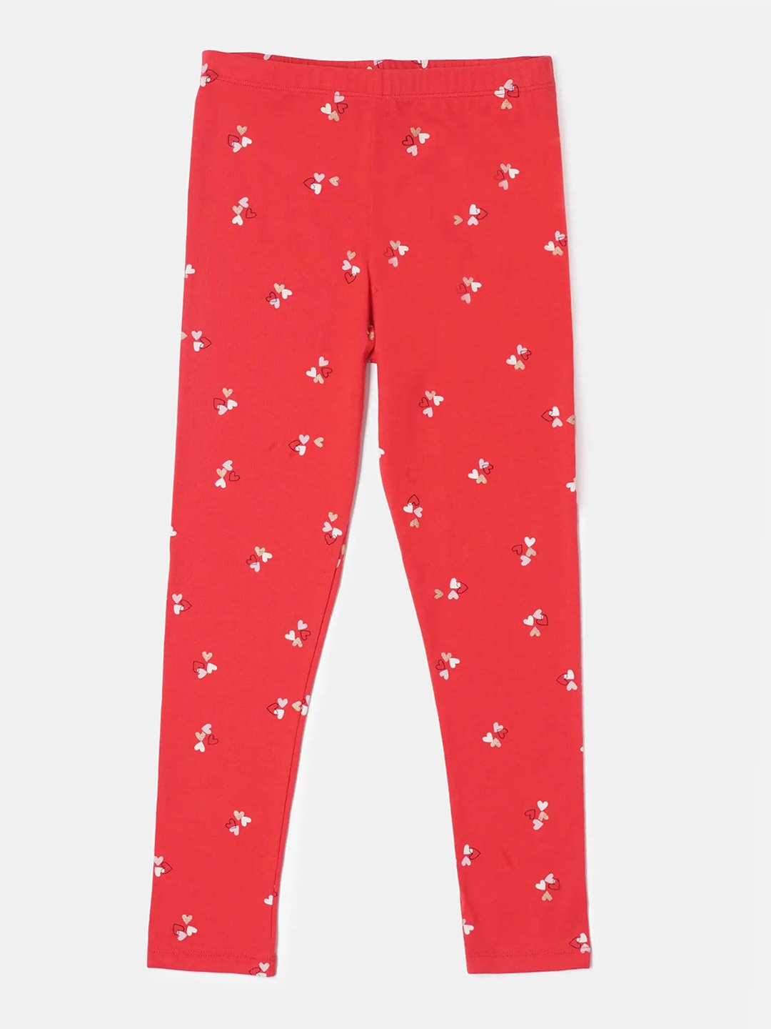 

Jockey Girls Super Combed Cotton Elastane Slim Fit Leggings, Red