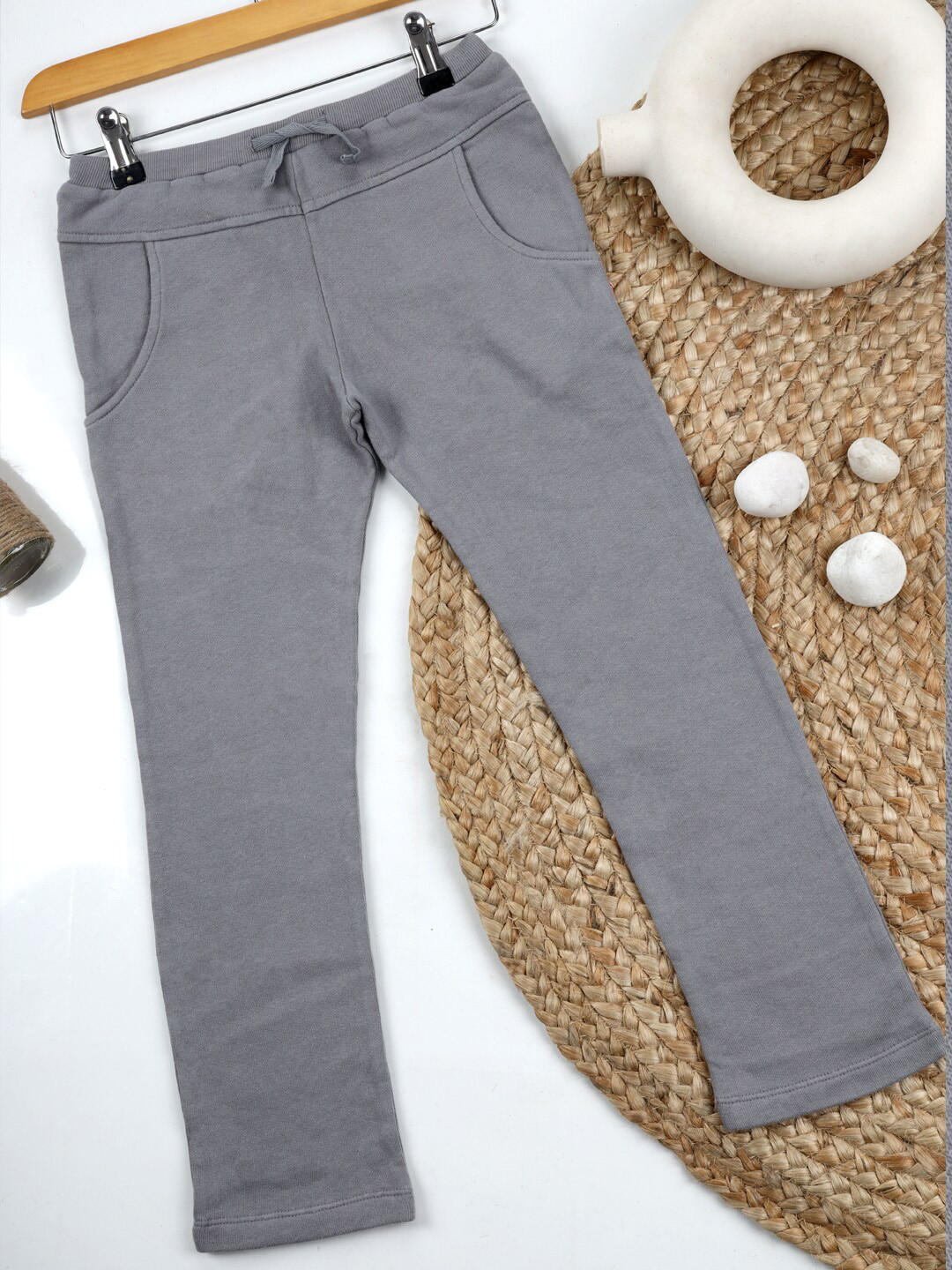 

Nino Bambino Boys Cotton Track Pants, Grey