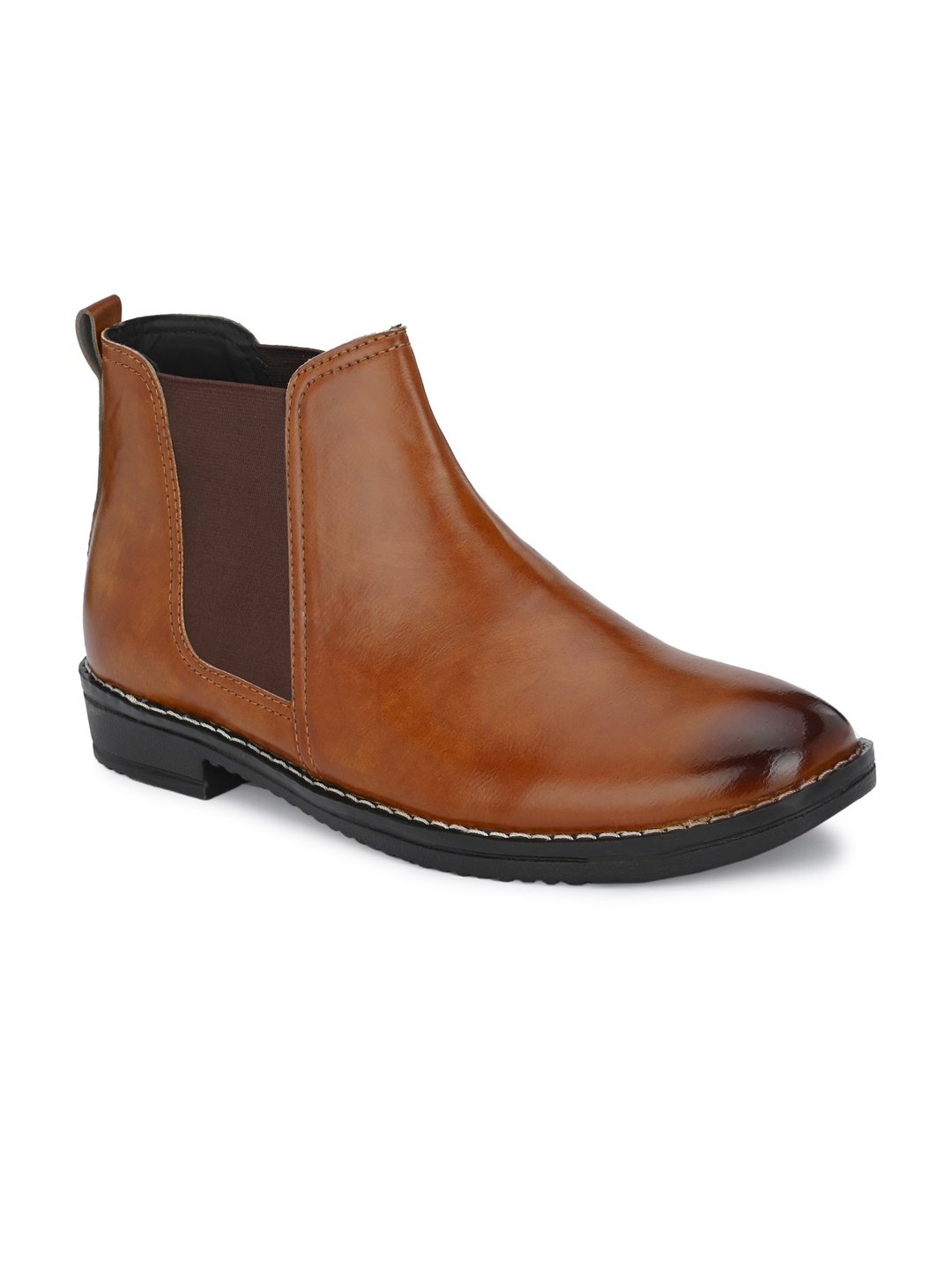 

Big Fox Men Ankle Length Chelsea Boots, Tan