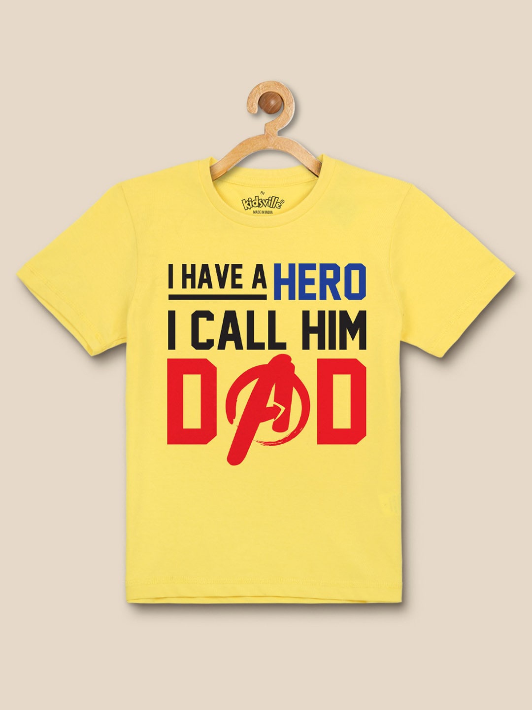 

Kids Ville Kids Boys Typography Printed T-shirt, Yellow
