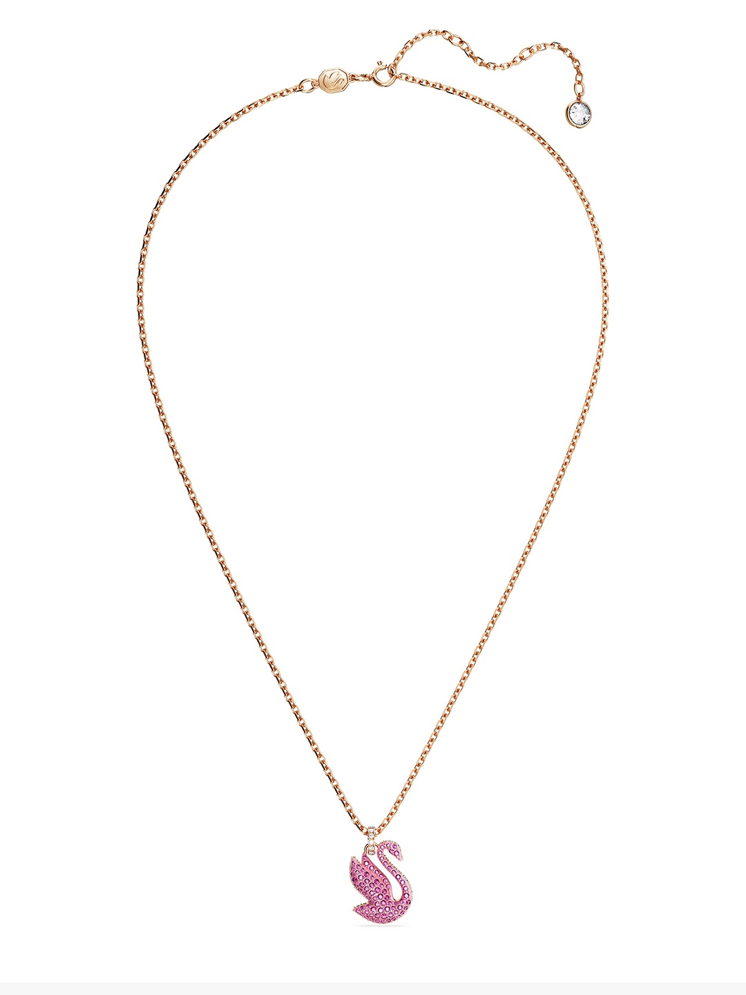 

SWAROVSKI Women Iconic Swan:Pend Xs Ros/Ros Necklace, Gold