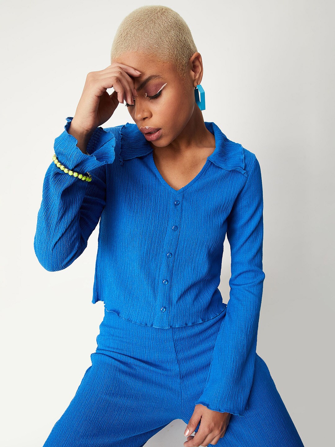 

max Women Casual Shirt, Blue