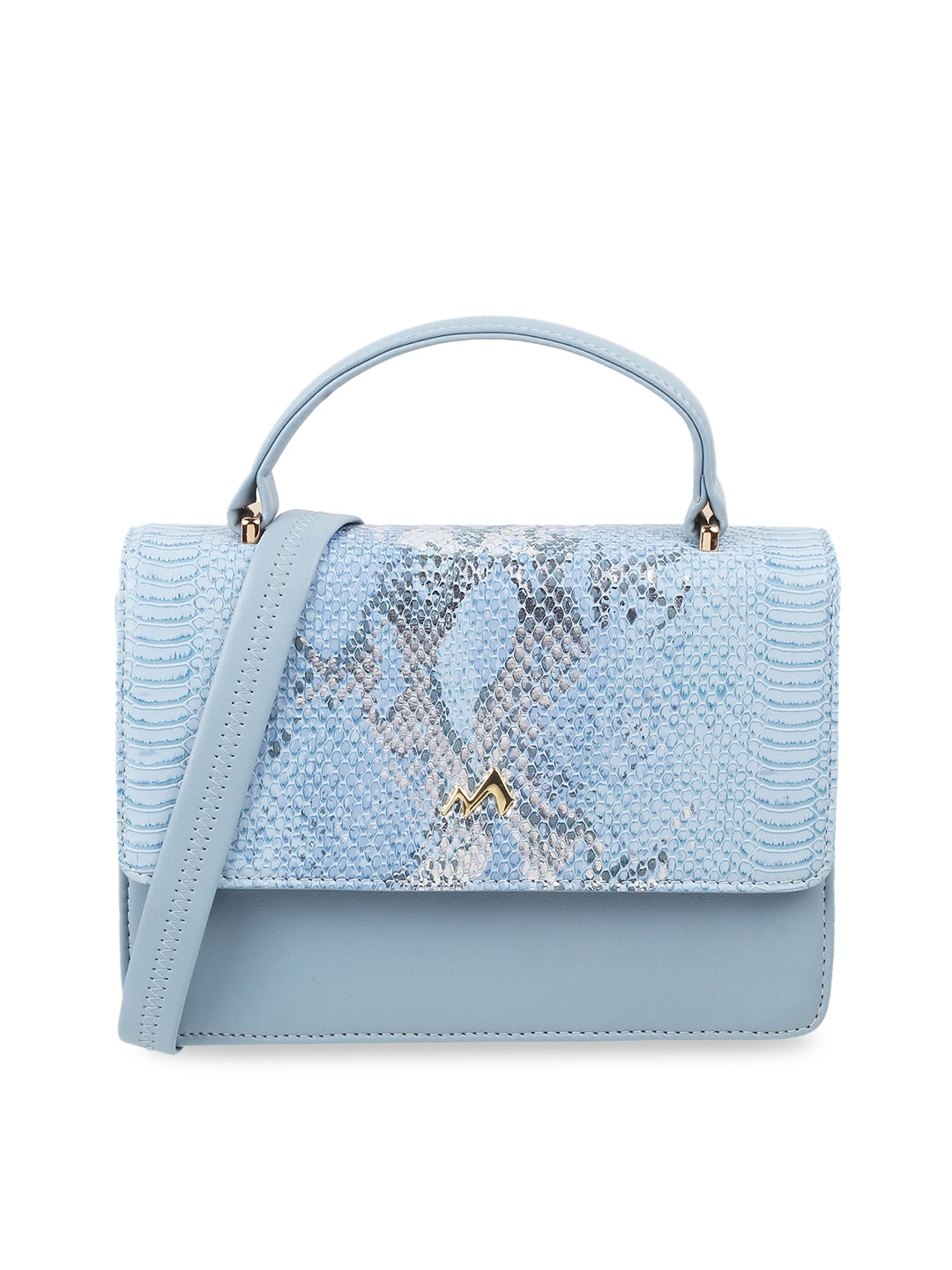 

Metro Animal Printed PU Structured Handheld Bag, Blue