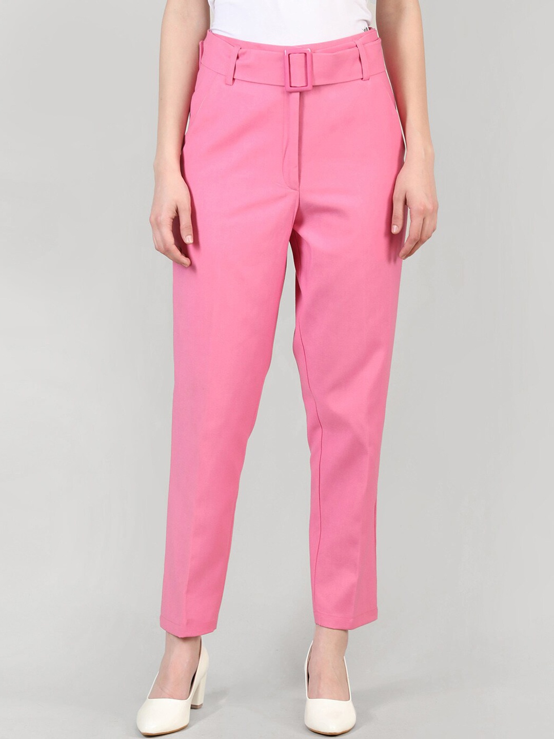 

Dlanxa Women Custom Easy Wash Trousers, Pink